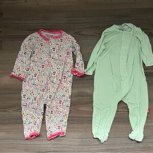 Magnetic Me Pink and Green Kids One Pieces